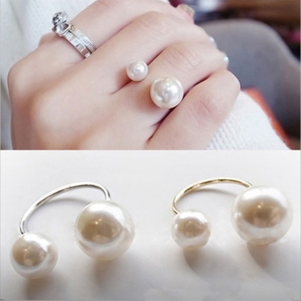 Pearl adjustable Ring